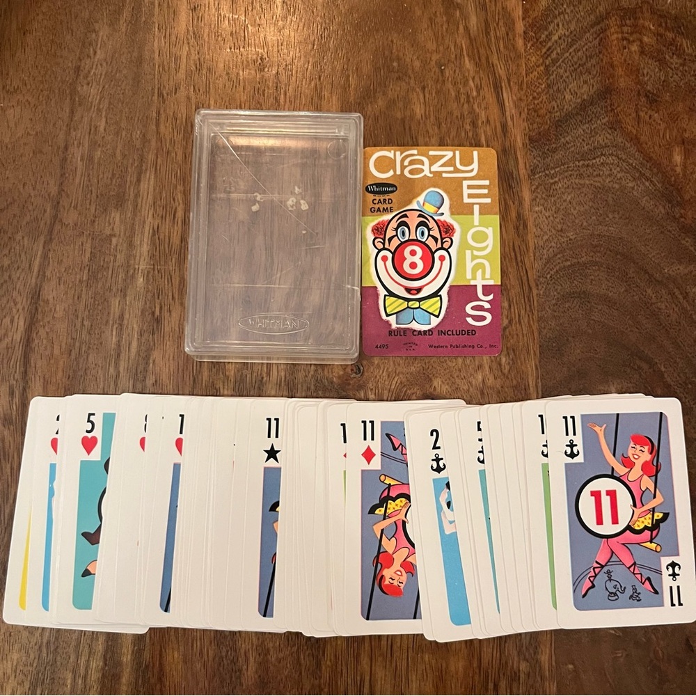 Vintage Whitman Crazy Eights Card Game - Picture 2 of 4
